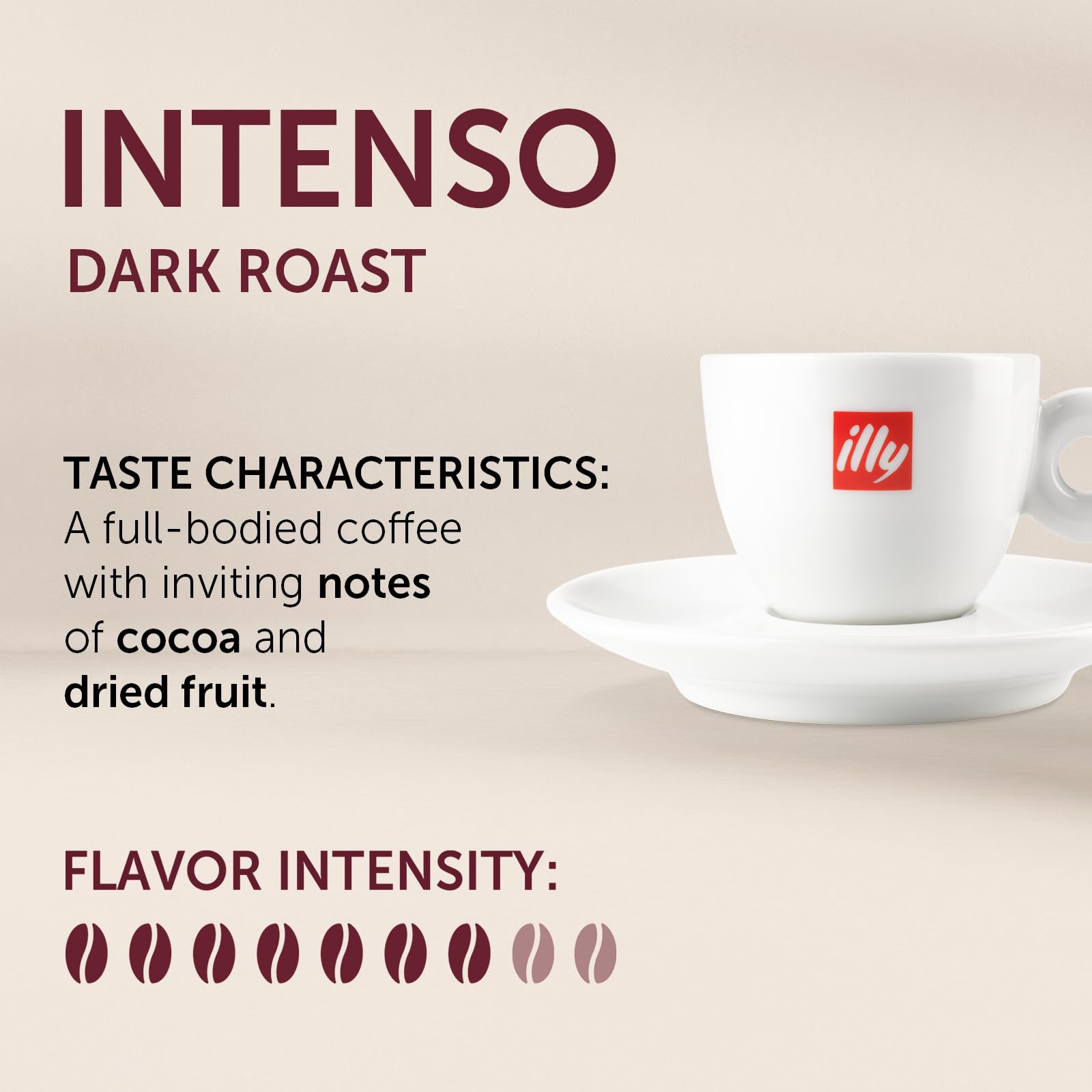 illy Ground Coffee Espresso - 100% Arabica Coffee Ground – Intenso Dark Roast – Warm Notes of Cocoa & Dried Fruit - Rich Aromatic Profile - Precise Roast - No Preservatives – 4.4 Ounce
