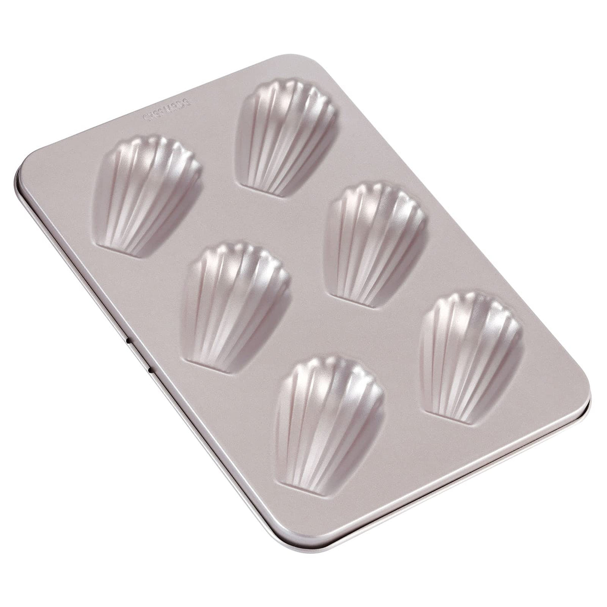 CHEFMADE Madeleine Mold Cake Pan, 12-Cavity Non-Stick Scallop Madeline Bakeware for Oven Baking (Champagne Gold)