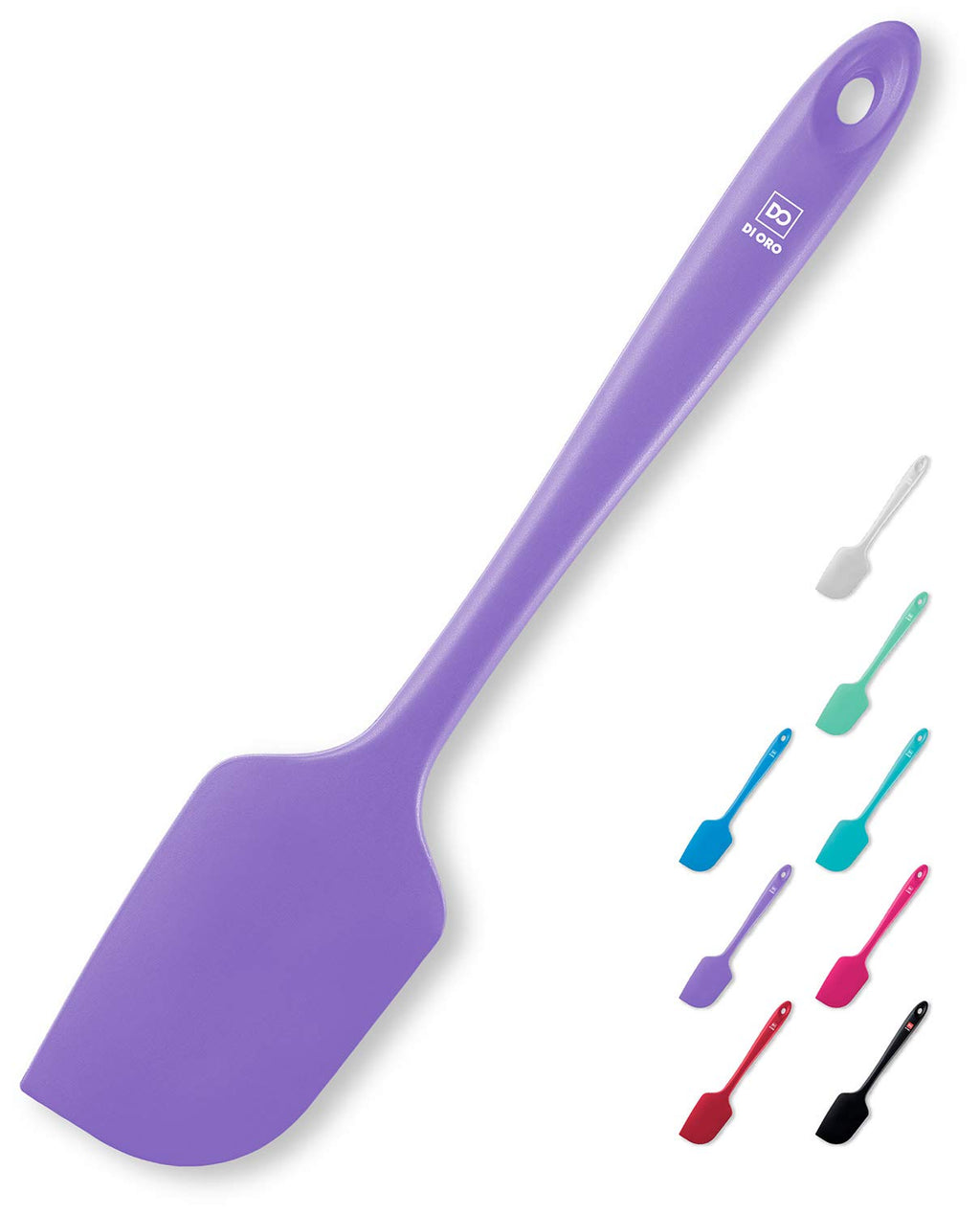 DI ORO Large Silicone Spatula - 600F Heat Resistant, Stone