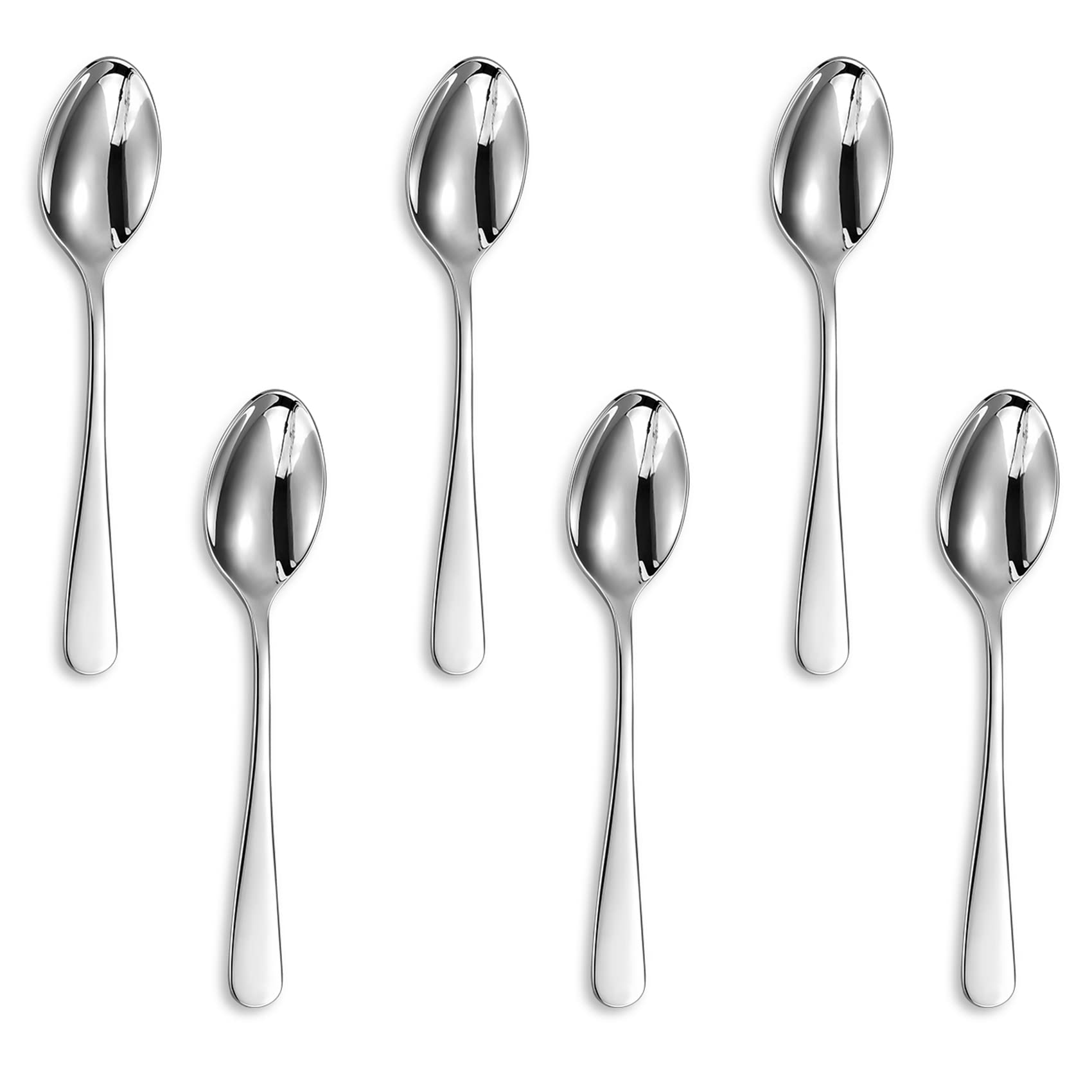 KEAWELL Premium Louise 6-Piece 4.4-Inch 18/10 Coffee Spoons (4.4 inches, 6)