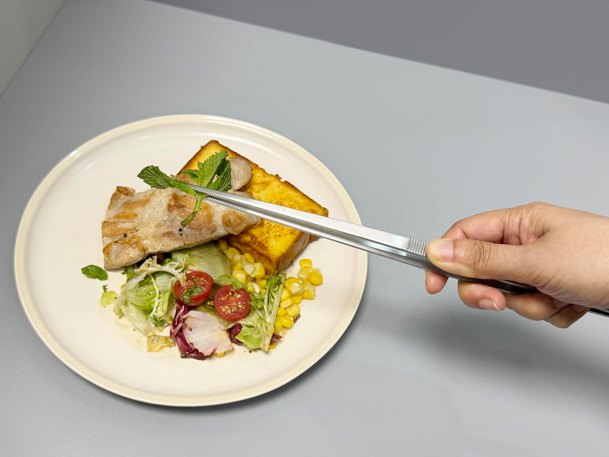 JETKONG 2 Pieces Extra-Long Tweezer Tongs 12-Inch Stainless Steel Tweezers Chef Tweezers