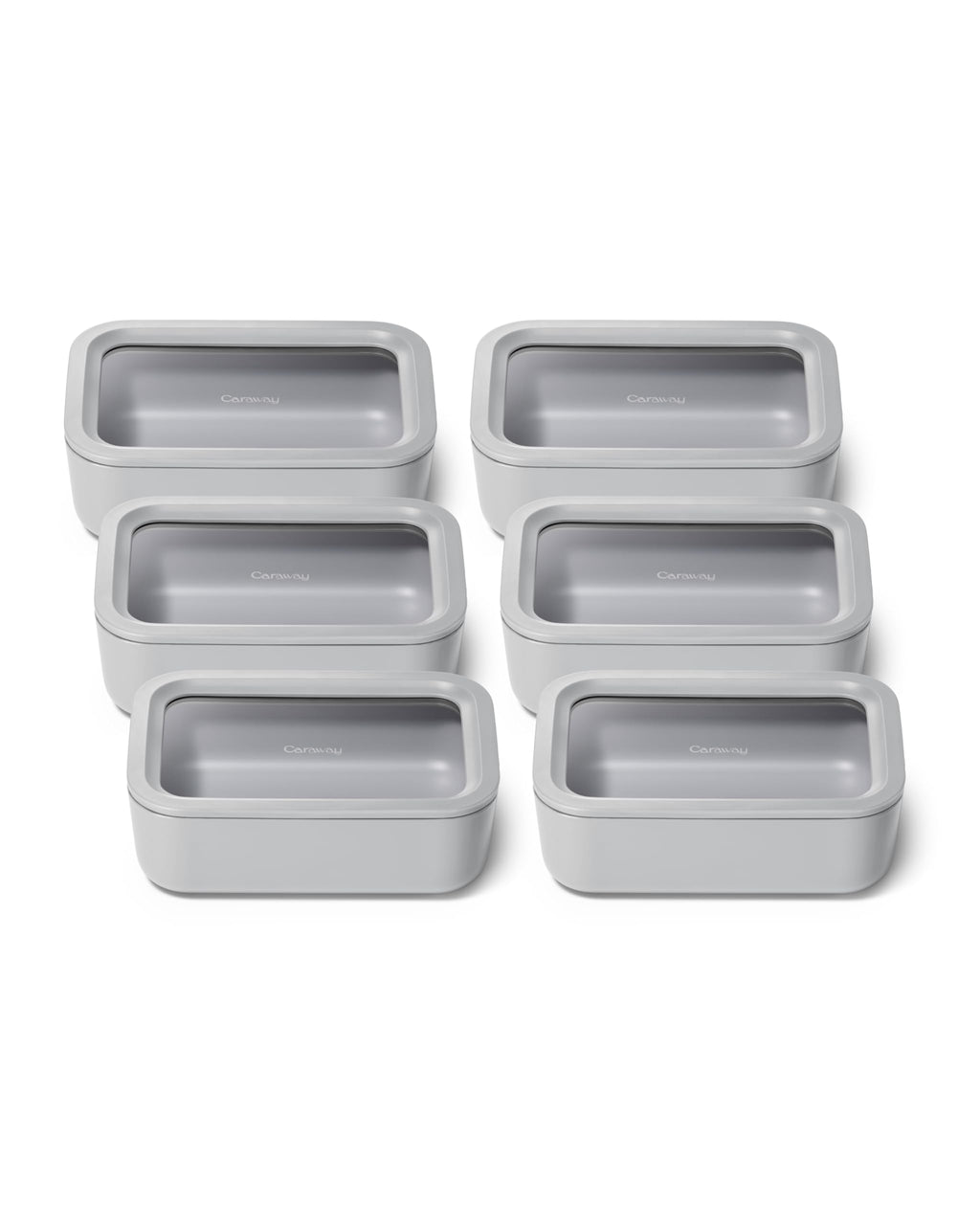 Caraway 6-Piece Glass Food Storage Container Set