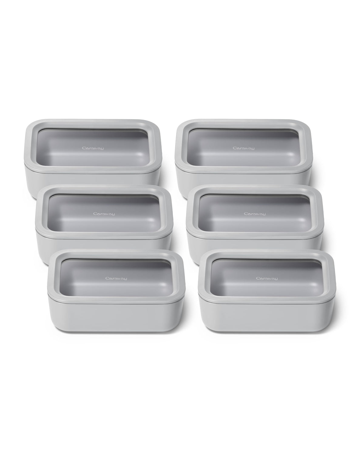 Caraway 6-Piece Glass Food Storage Container Set