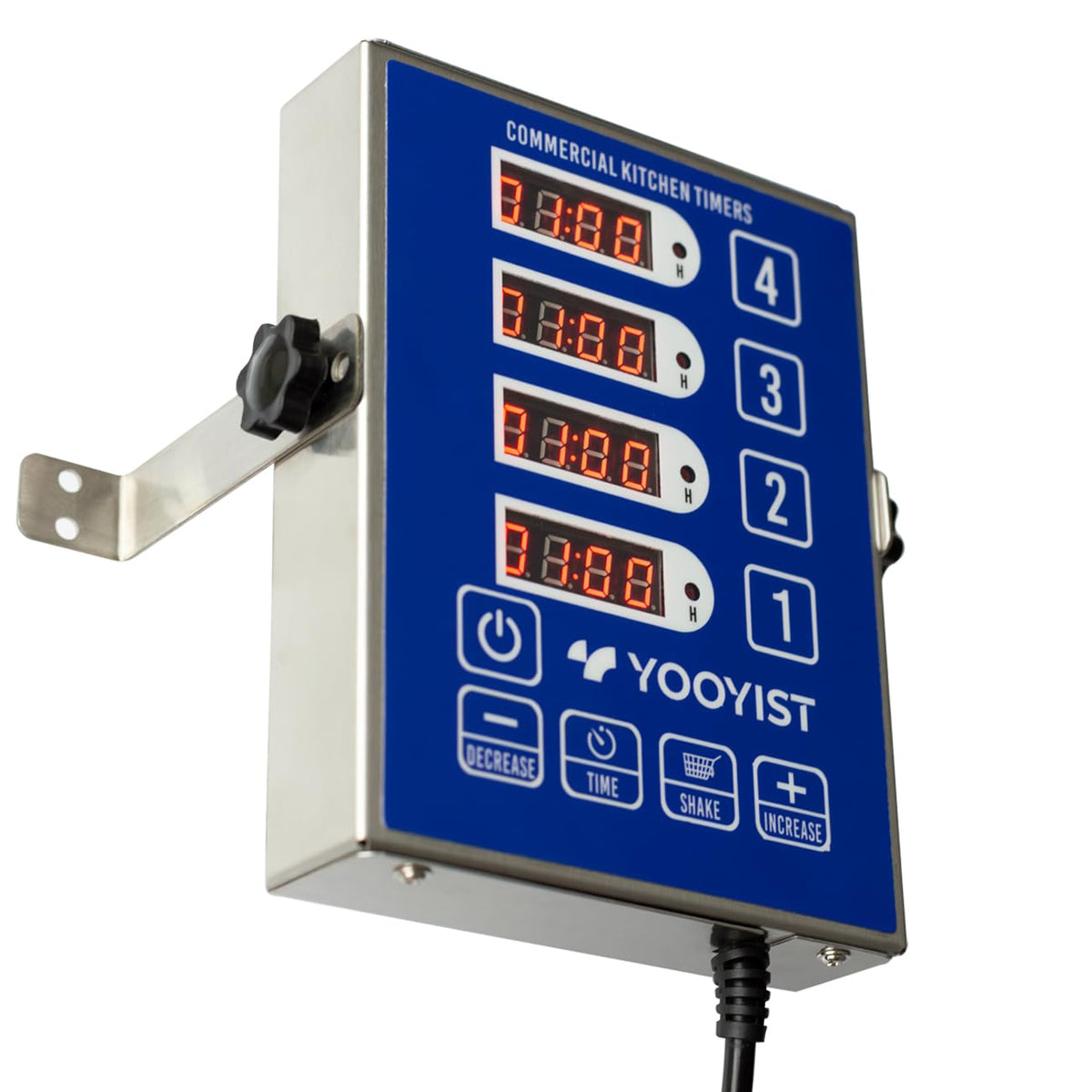 YOOYIST Commercial 4 Channel Digital Kitchen Timer Loud Alarm Cook Timer