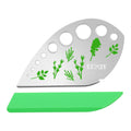 Luxiv Herb Stripper Tool Stainless Steel 9-Hole Leaf Peeler with Knife