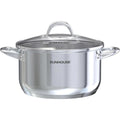 SUNHOUSE 8 Quart Stock Pot with Lid, Stainless Steel Large Pot for Cooking