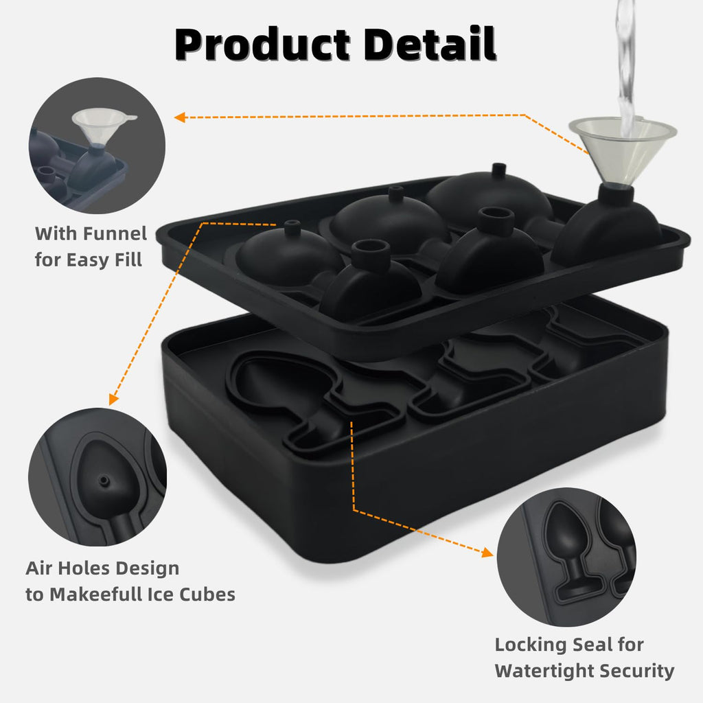 gomaxbo Adult Ice Cube Mold,Novelty Ices Cube mold,BPA Free