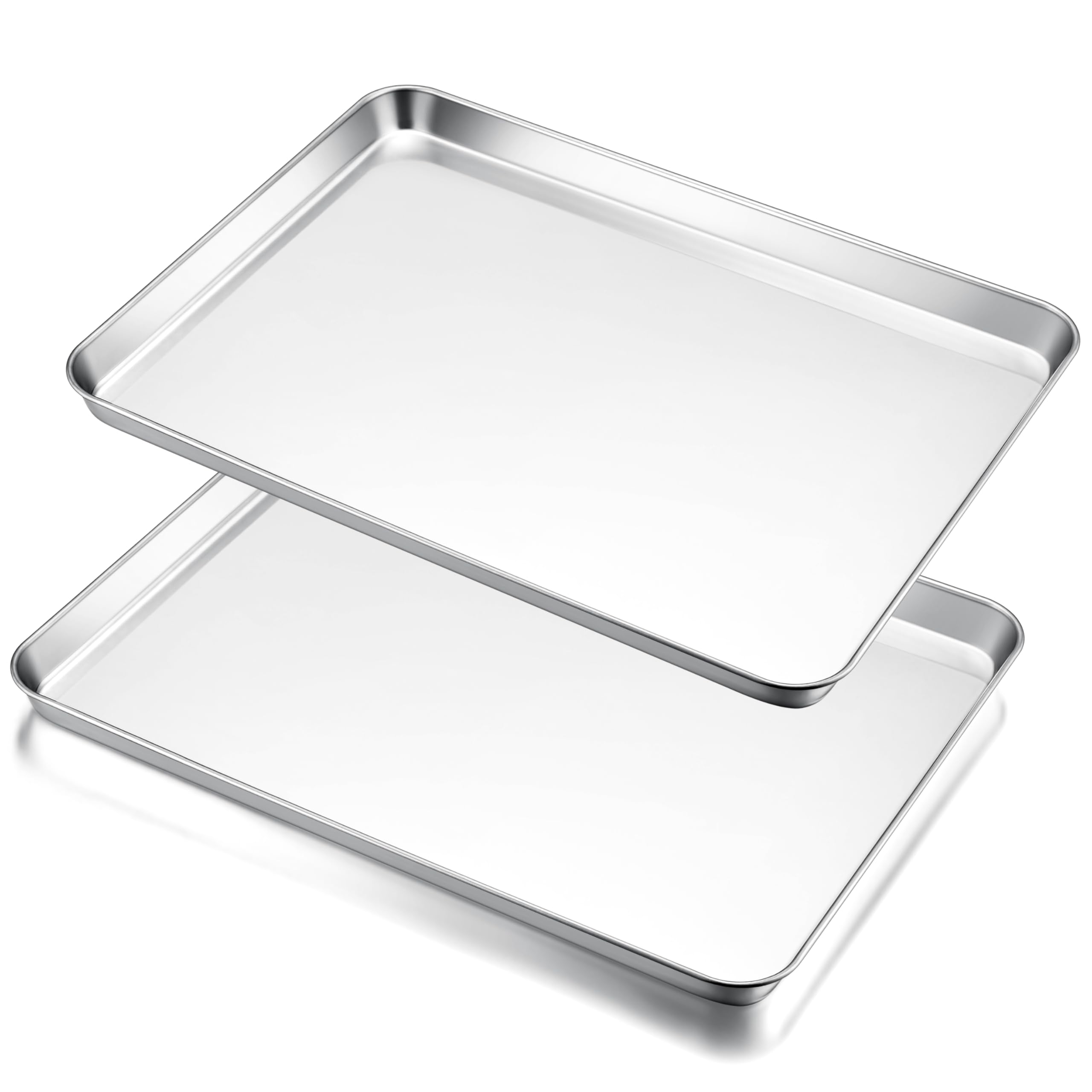 E-far Large Baking Sheet Set of 2, 20"x14" Stainless Steel Cookie Sheet