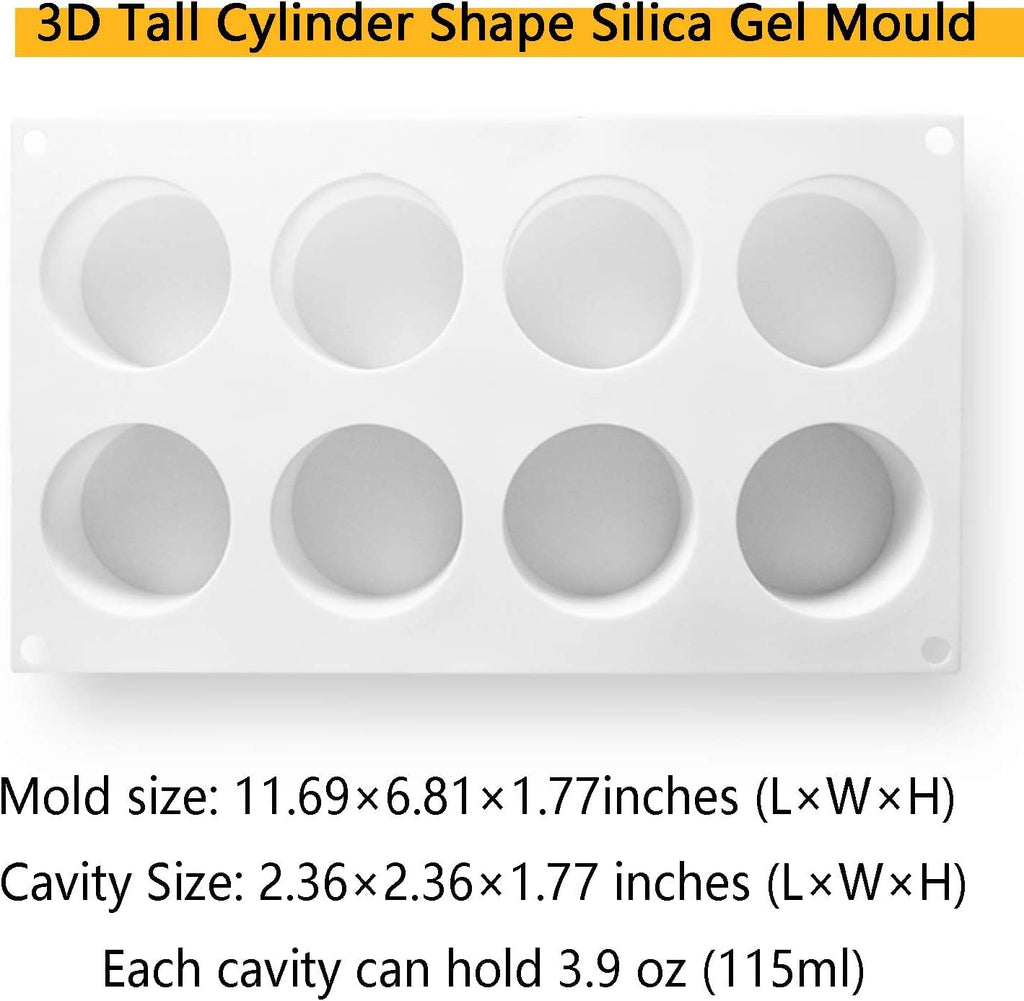 OCPO Kitchen Bubble Cube Silicone Mold for Baking Mousse Cake, 6 Cavities