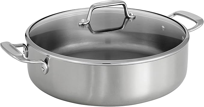 Tramontina Boston Tri-Ply Clad Stainless Steel 3-Quart Sauce Pan with Lid