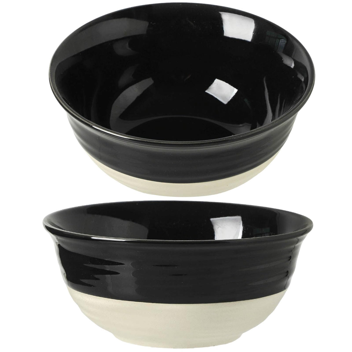 HASENSE Ceramic Serving Bowls, Large Salad Pasta Mixing Bowls Set, 2.1/1.0/0.5 Qt for Entertaining, White Nesting Batter Bowls for Prepping Baking, Dishwasher Microwave Safe, Set of 3