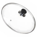 10.25 Inch Pan Lid, Universal Replacement Pot Lid for Frying Pans, Cast Iron Skillets, Round Tempered Glass Pan Cover with Steam Vent