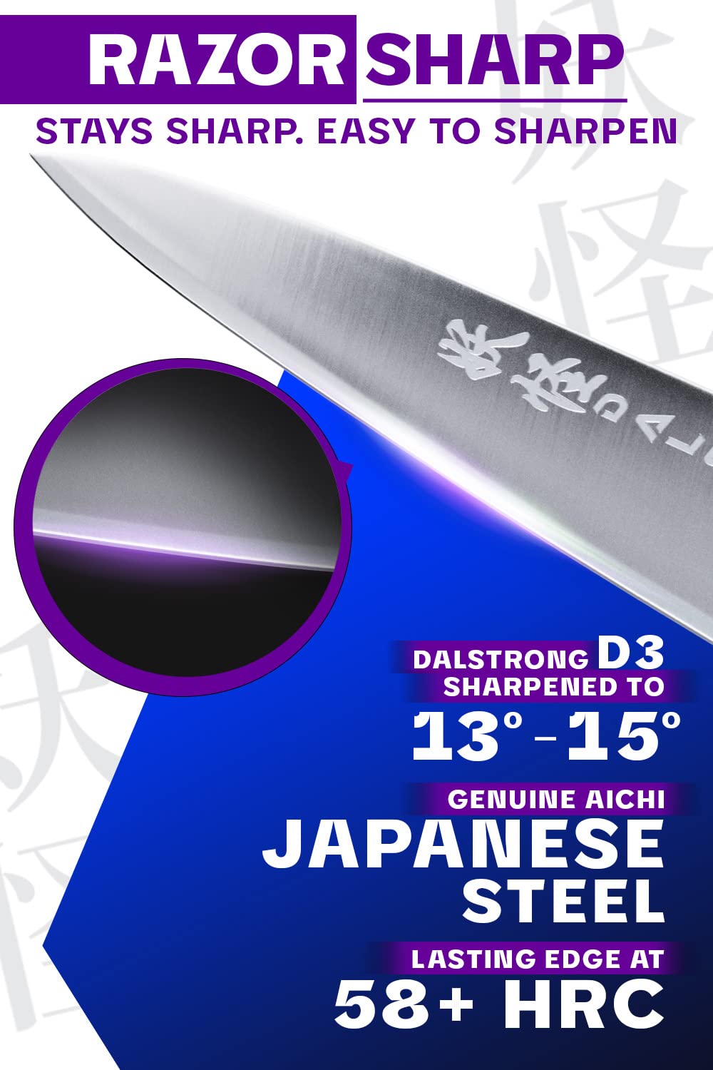 Dalstrong Chef Knife - 8 inch - Phantom Series - Japanese High-Carbon AUS8 Steel Kitchen Knife - Pakkawood Handle - Cooking Knife - Razor Sharp Chef's Knife - Sheath Included
