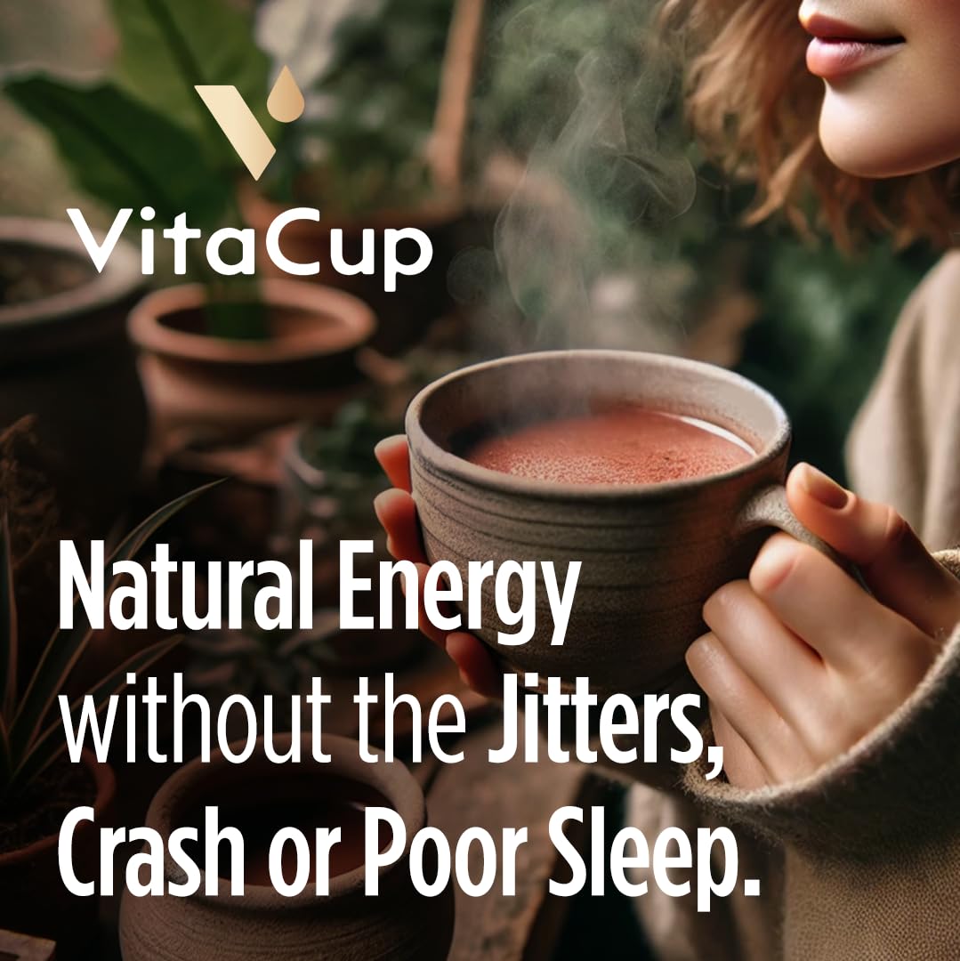 VitaCup Mushroom Coffee Alternative Instant Drink Mix, 30 Servings