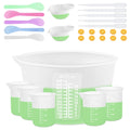 Silicone Measuring Cups for Resin Supplies,Resin Kit for 250ml &100ml Non-Stick Mixing Cups,Silicone Cups for Resin Molds,Epoxy Resin Cups,Cooking,Casting Molds,Jewelry Makin,DIY Crafts