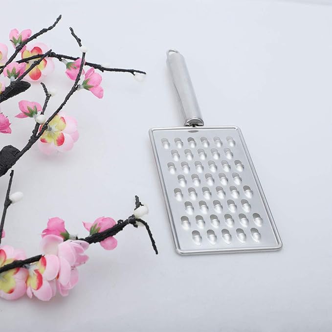 uxcell Cheese Grater - Food Graters for Kitchen Stainless Steel Peeler - Vegetable Lemon Grater Flat Fruit Grater