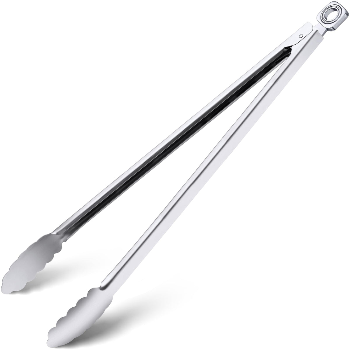 12" & 17 Inch Extra Long Metal Tongs, Grilling Tongs, Stainless Steel Tongs