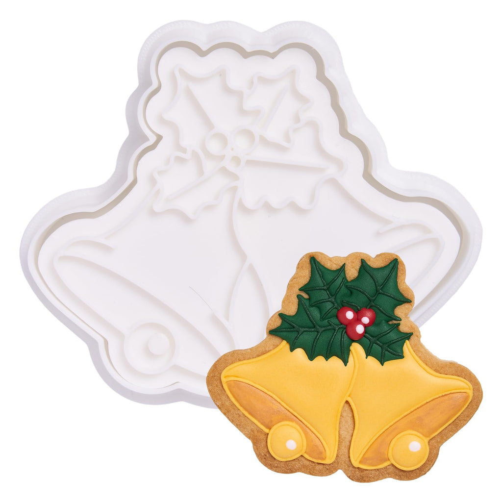 Flycalf Christmas Cookie Cutters Nutcracker Shapes with 3D Stamper Fall Holiday PLA Baking Accessories Cutter Molds Gifts for Kids Decorative Party 3.5" Kitchen Cake Supplies
