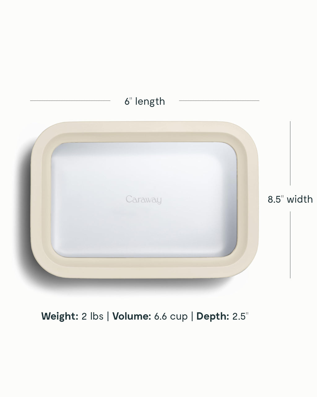 Caraway 6-Piece Glass Food Storage Set with Lids
