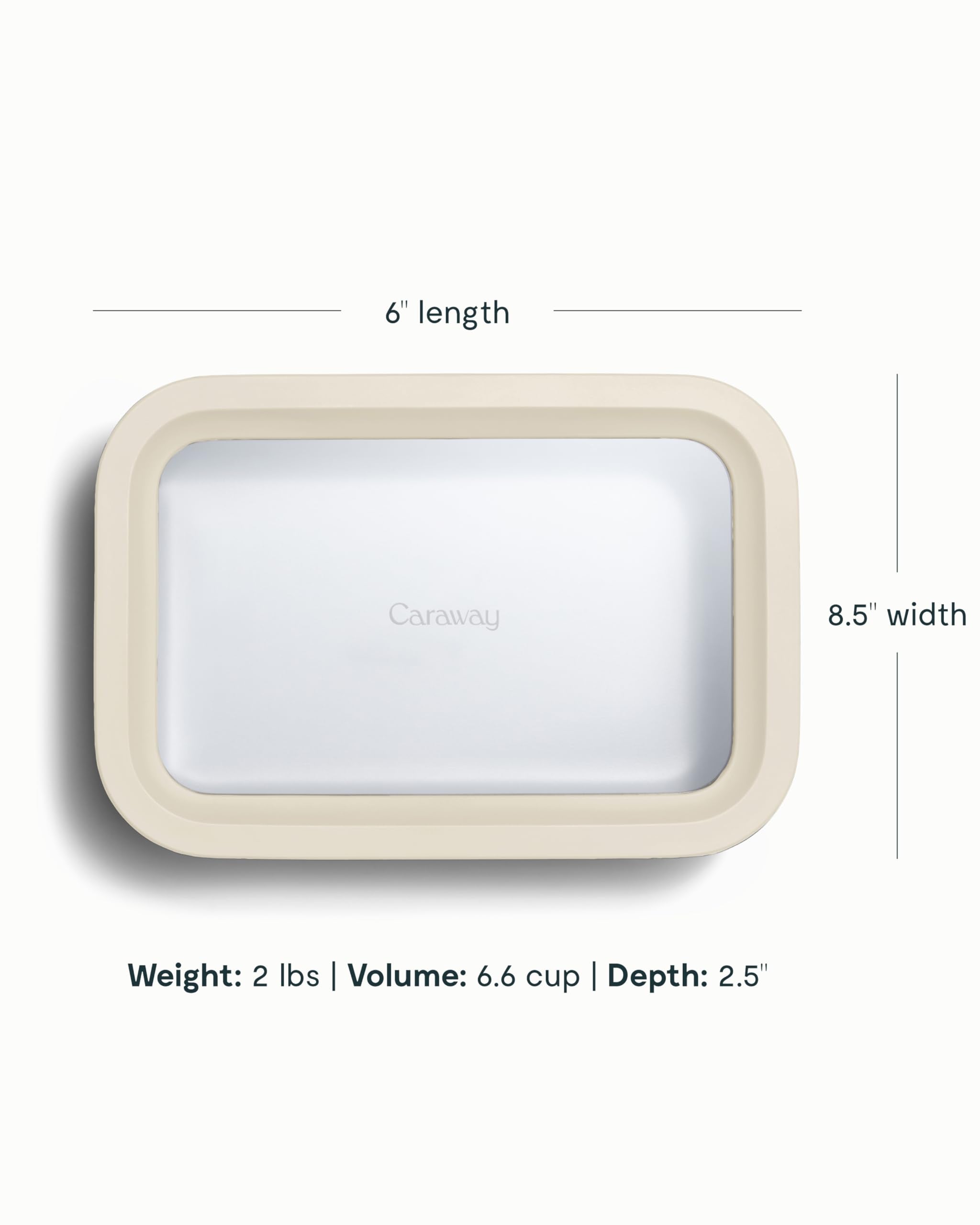 Caraway 2-Piece Glass Food Storage Set with Lids
