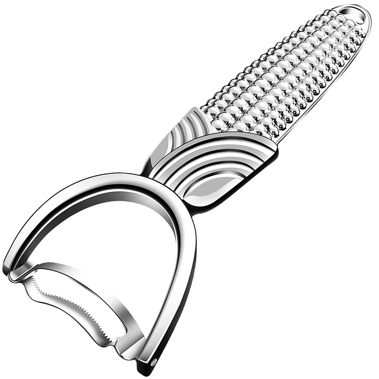 Maxjoy Corn Peeler & Cob Stripper, Stainless Blade for Corn on the Cob