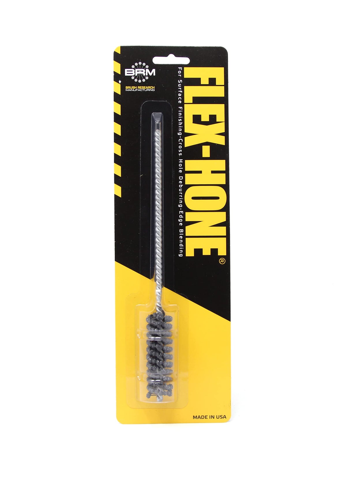 Brush Research BC18M12 FLEX-HONE®, 0.709" (18mm) Diameter, 120 Grit, Silicon Carbide, For Mild Steel, Stainless Steel, Cast Iron and Softer Ferrous Materials