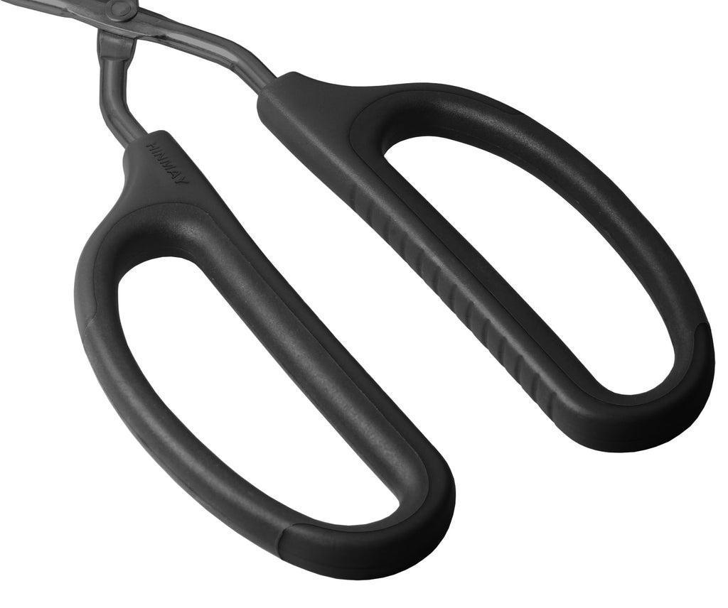 HINMAY 10" 12" 16" Stainless Steel Kitchen Scissor Tongs Set, Set of 3