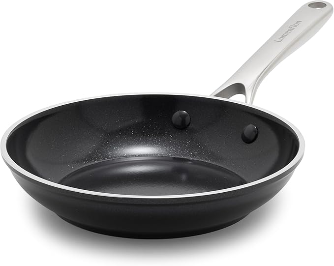Lumenflon Orfeo 10 Piece Nonstick Cookware Set, Made in Italy, Diamond Ceramic PFAS-Free Pots & Pans, Induction Ready, Scratch Resistant, Laser-Fused Surface for Durability, Dishwasher Safe