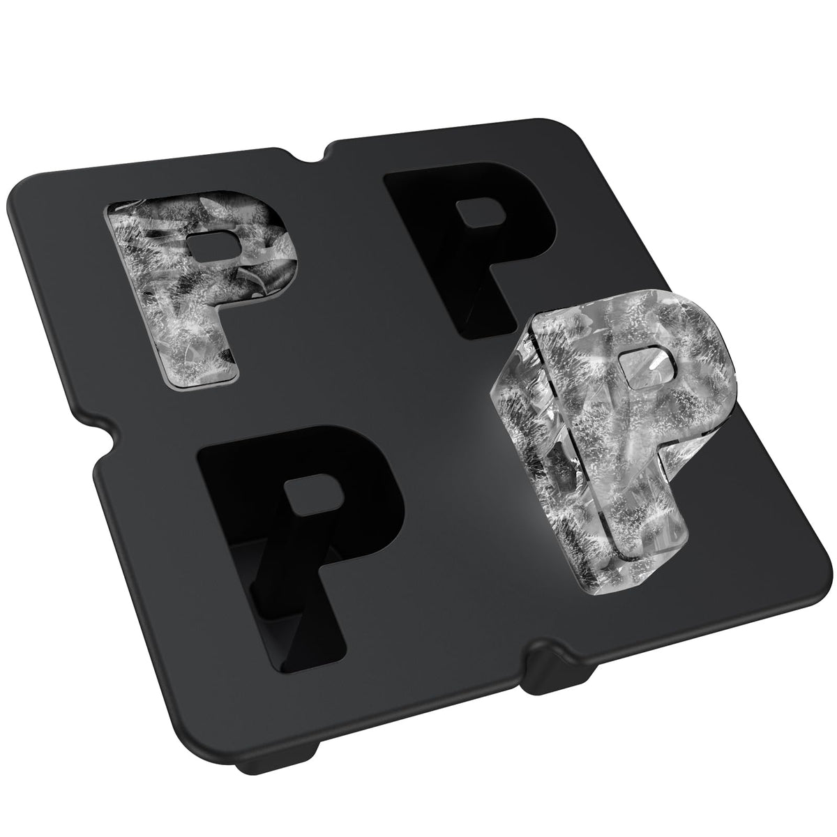 Customized Letter P Ice Cube Mold -Letter Silicone Ice Mold for Custom Ice Cube Mold and Baking Chocolate and Crafting Letter Molds, Ice Cube Molds for Cocktails & Whiskey with Custom Letters