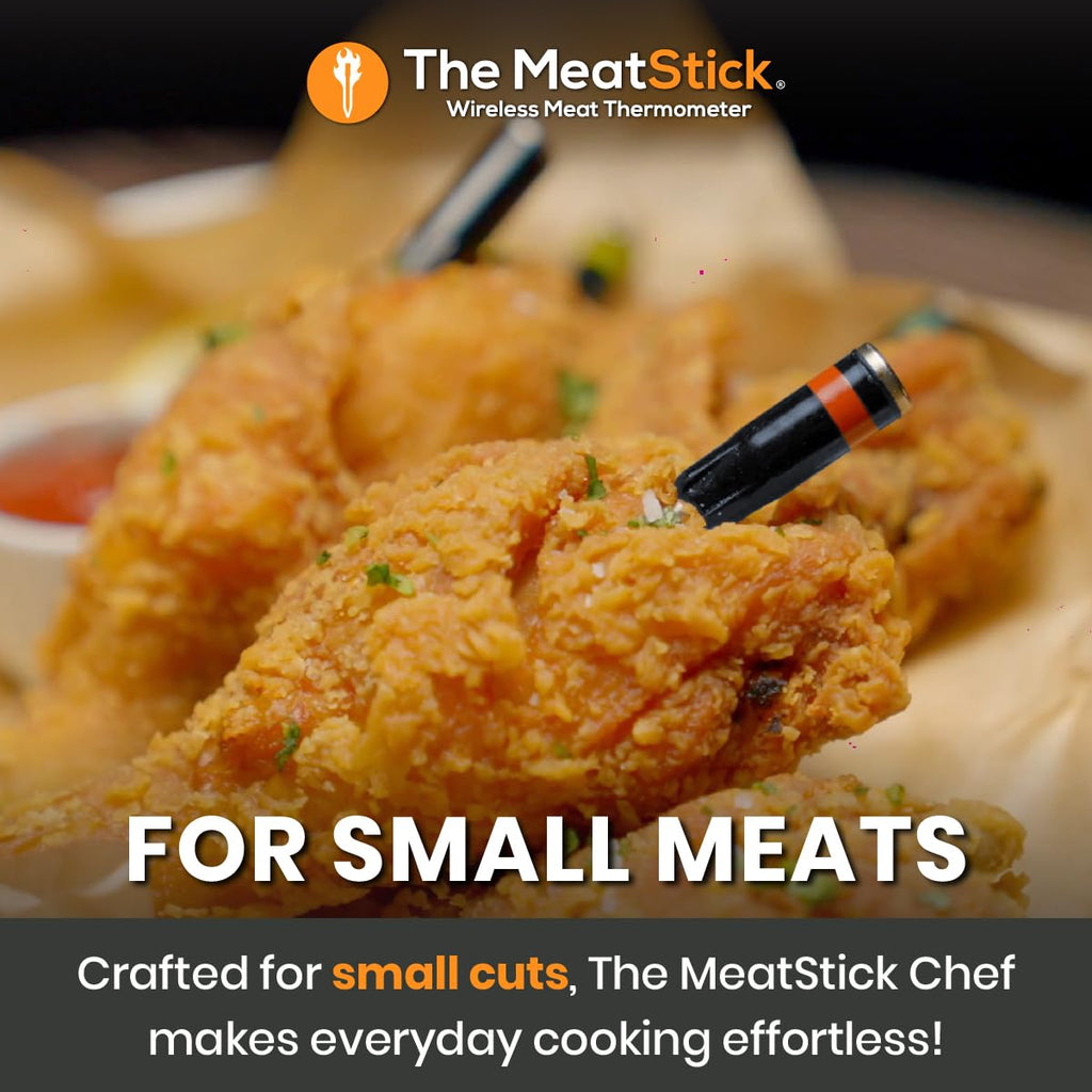 MeatStick Chef Bluetooth Wireless Meat Thermometer, 4-Sensor Slim Probe
