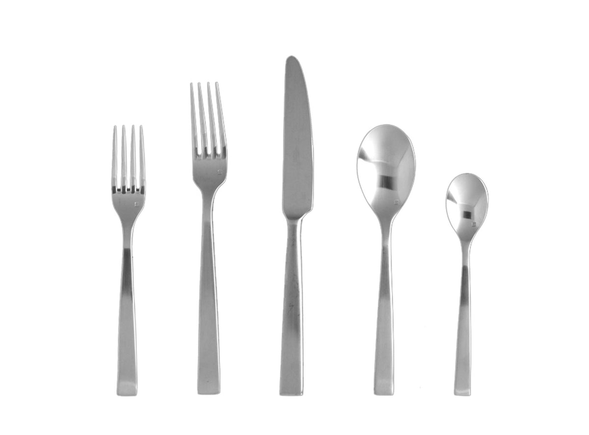 Fortessa Forge 18/10 Stainless Steel Flatware, 5 Piece Place Setting, Service for 1