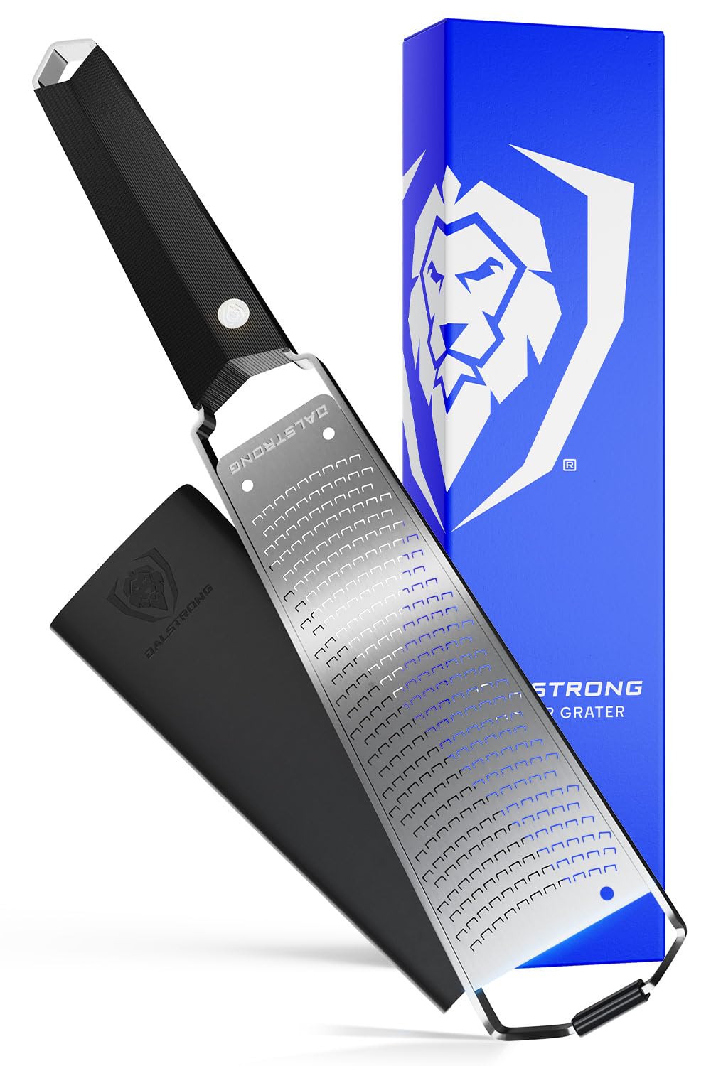 Dalstrong Professional Narrow Grater - Zester - #304 Stainless Steel Blade - G10 Handle Kitchen Shredder - w/Blade Cover - Citrus, Hard Spices, Chocolate, Garlic, Ginger - NSF Certified