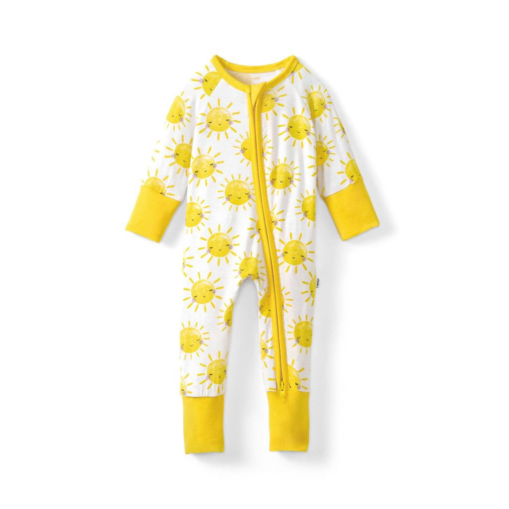 Little Sleepies Baby Pajamas, Sunshine, 12-18M