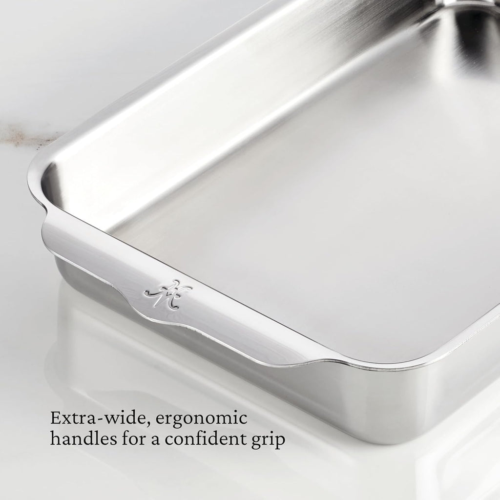 Hestan Provisions OvenBond – 9" x 13" Tri-ply Rectangular Stainless Steel Baking Pan