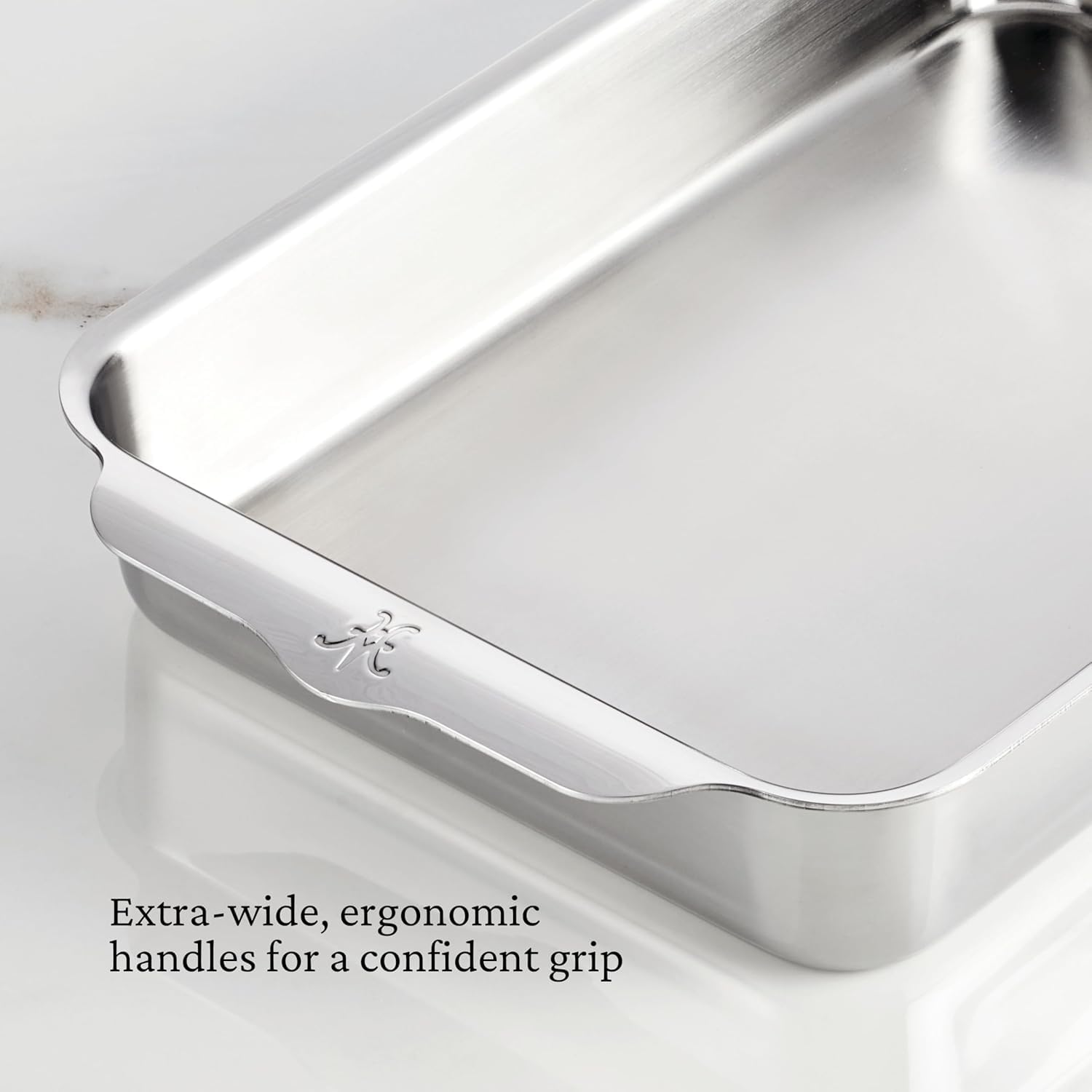 Hestan Provisions OvenBond – 9" x 13" Tri-ply Rectangular Stainless Steel Baking Pan