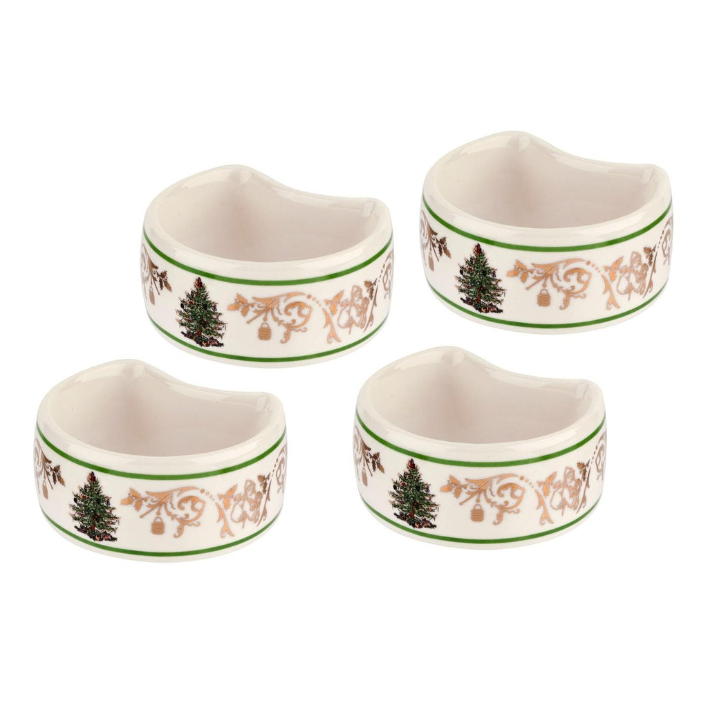 Spode Christmas Tree Gold Salt and Pepper Shaker Set (2-Piece)- Holiday Kitchen & Table Décor - Festive Home Accent, Christmas Gift/Stocking Stuffer for Collectors & Holiday Enthusiasts