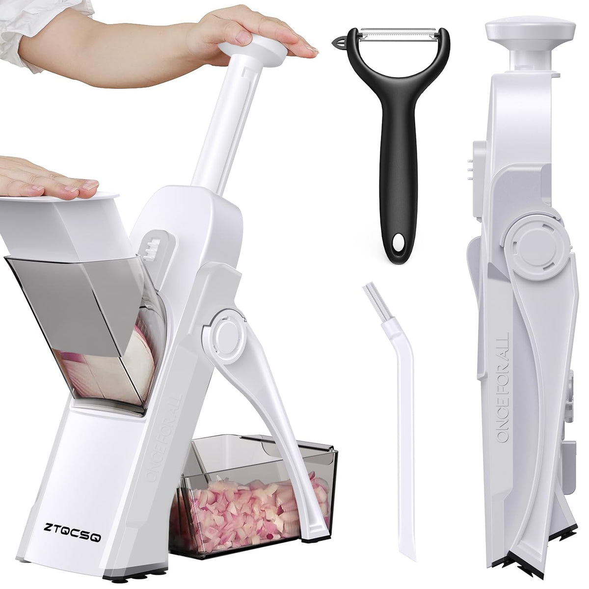Safe Mandoline Slicer for Kitchen, Vegetable & Food Cutter (Only Slice)