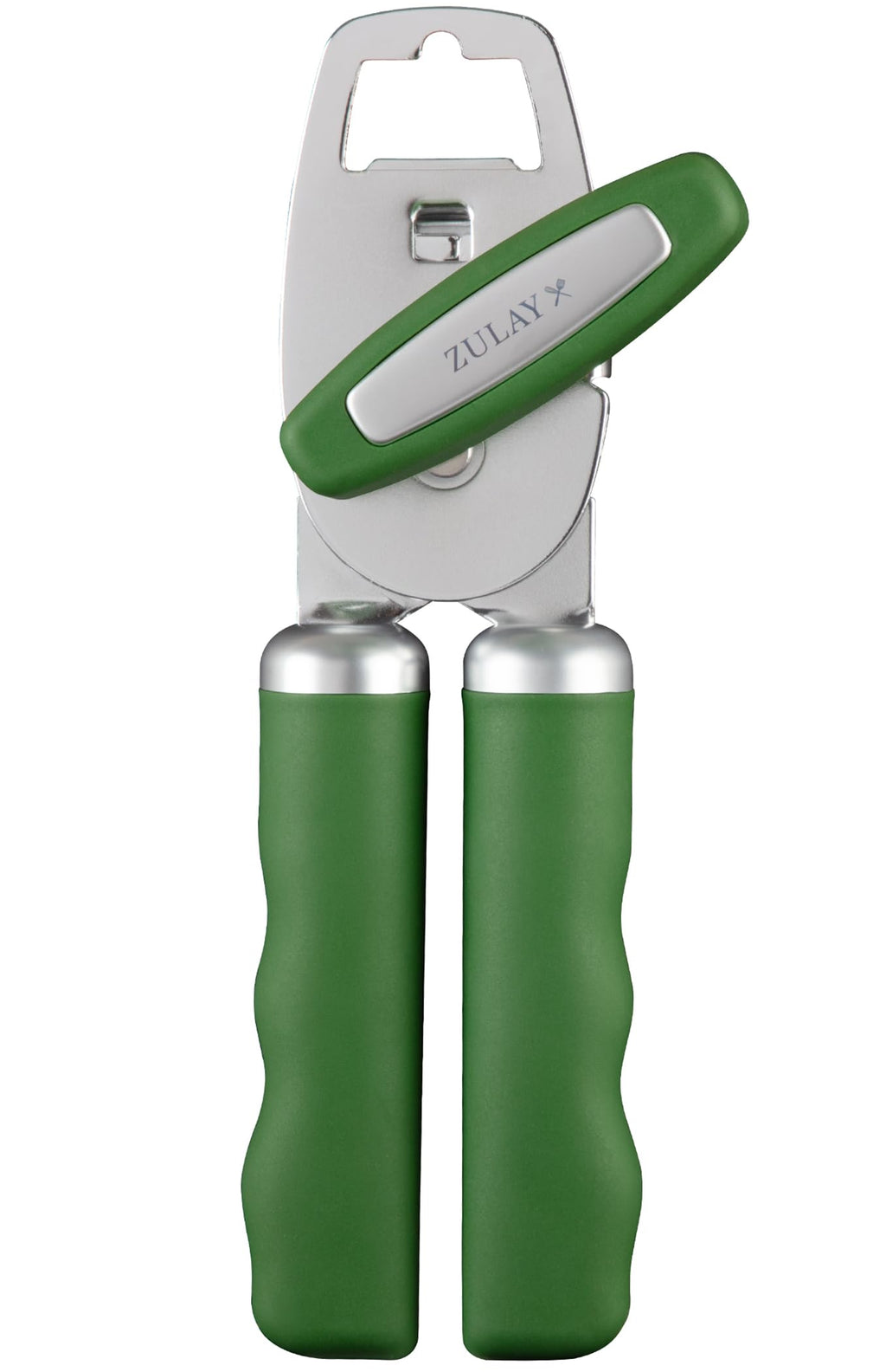 Zulay Kitchen Manual Can Opener Heavy Duty Patented Stainless Steel, Orange