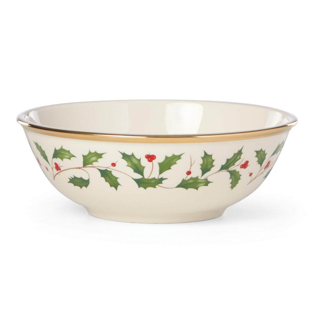 Lenox Holiday Porcelain Christmas Salad Plate Set for 4
