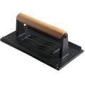 XUDAKAIXIN Cast Iron Smash Burger Press,Grill Bacon Meat Press Tool,Perfect for Blackstone, Camp Chef, Weber Grills & Indoor Griddles – BBQ & Cookout Must-Have (Rectangle -Grooved)