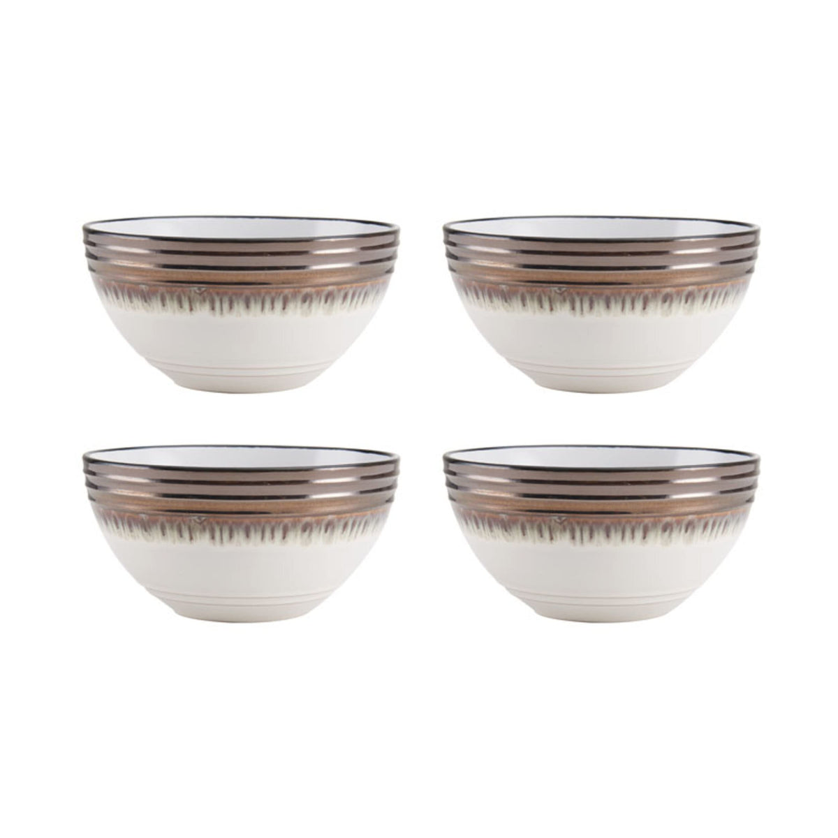 Gourmet Basics by Mikasa Bailey 16 Piece Dinnerware Set, Service for 4, Cream