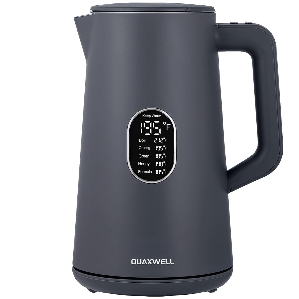 QUAXWELL 1.5L Electric Kettle Temperature Control,Black