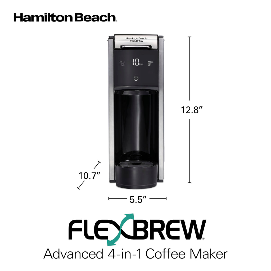 Hamilton Beach FlexBrew Advanced 4-in-1 Single Serve Coffee Maker