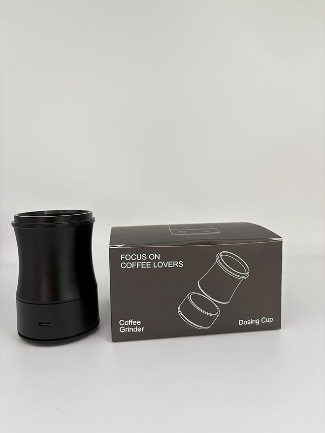 EVERANGE Digital Coffee Scale with Timer - Rechargeable Espresso Scale Precise Pour Over & Drip Coffee Scale, LED Display, Includes Dosing Cup, Black