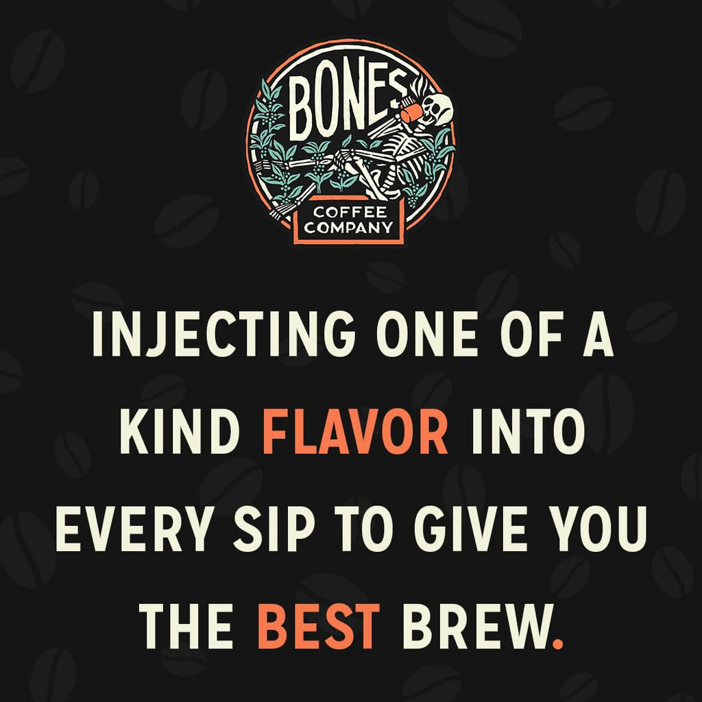 Bones Coffee Company NEW World Tour Sample Pack, Single-Origin Flavored Coffee Low Acid Medium Roast Arabica Beans Specialty Coffee Gifts Compatible Auto Drip and French Press, 4 oz Pack of 5 Ground