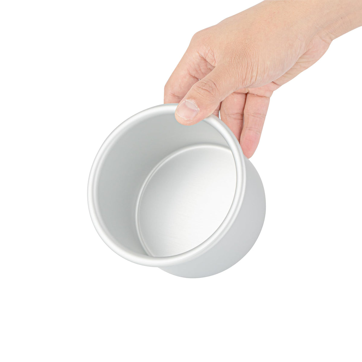Restaurantware-Met Lux 4 x 3 Inch Straight-Sided Baking Tins, 12 Round Cake Pans - Oven-Ready, Freezable, Anodized Aluminum Round Baking Pans, Greaseproof, For Layer Birthday Cakes