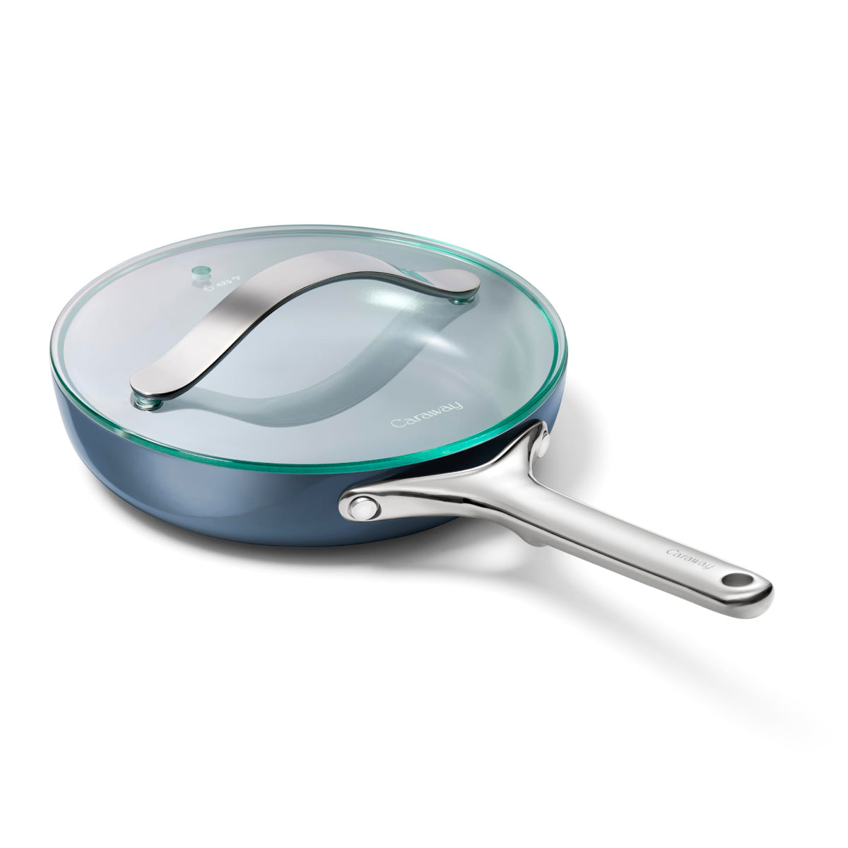 Caraway Ceramic Non-Stick Fry Pan Set with Glass Lids
