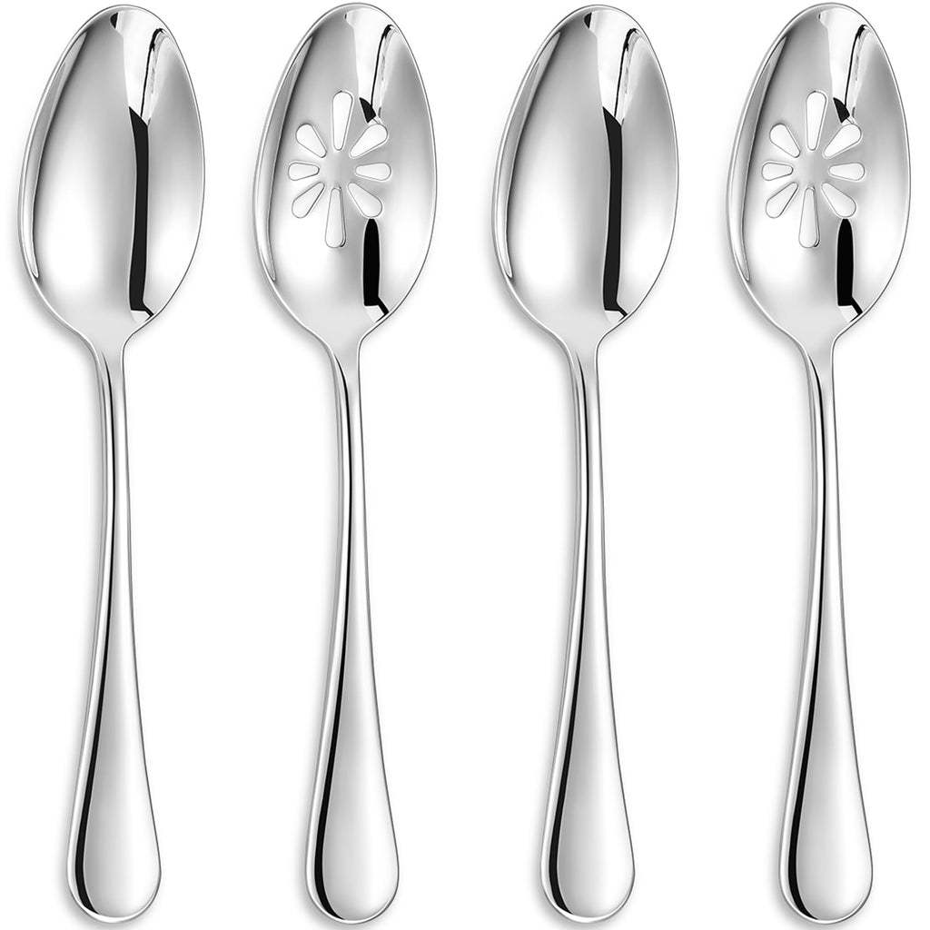 KEAWELL Premium Verona 4-Piece 9-Inch Serving Spoon Set (4, Serving Spoons)