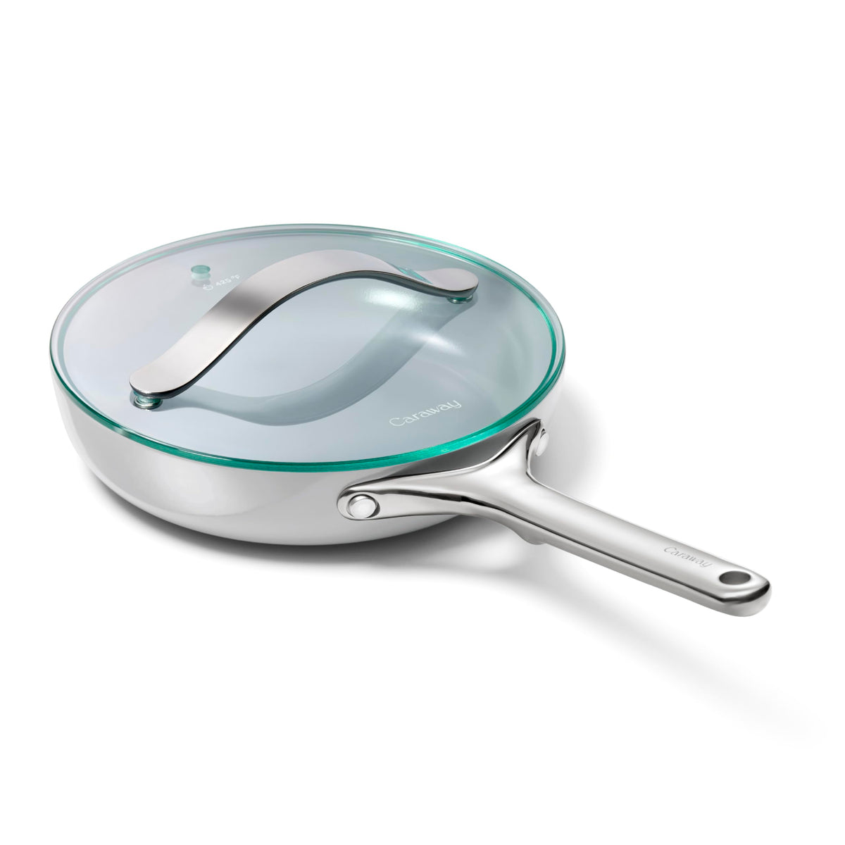 Caraway Ceramic Non-Stick Fry Pan Set with Glass Lids