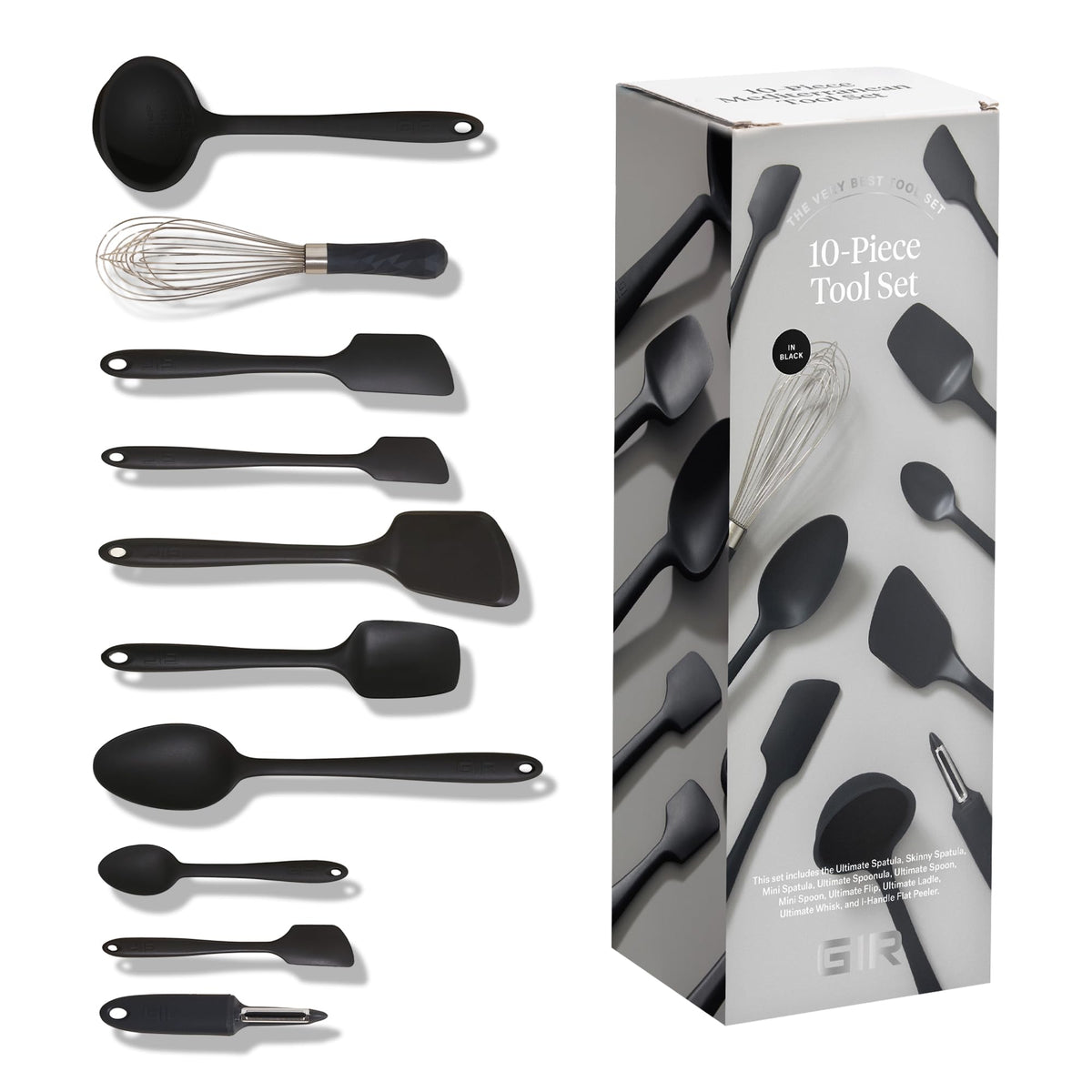 GIR: 10-Piece Silicone Ultimate Kitchen Utensils Set – Red